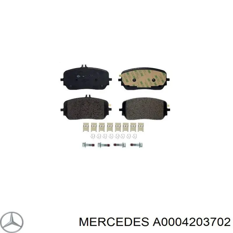 Klocki hamulcowe przednie tarczowe Mercedes A0004203702 cena, od 69,81 USD