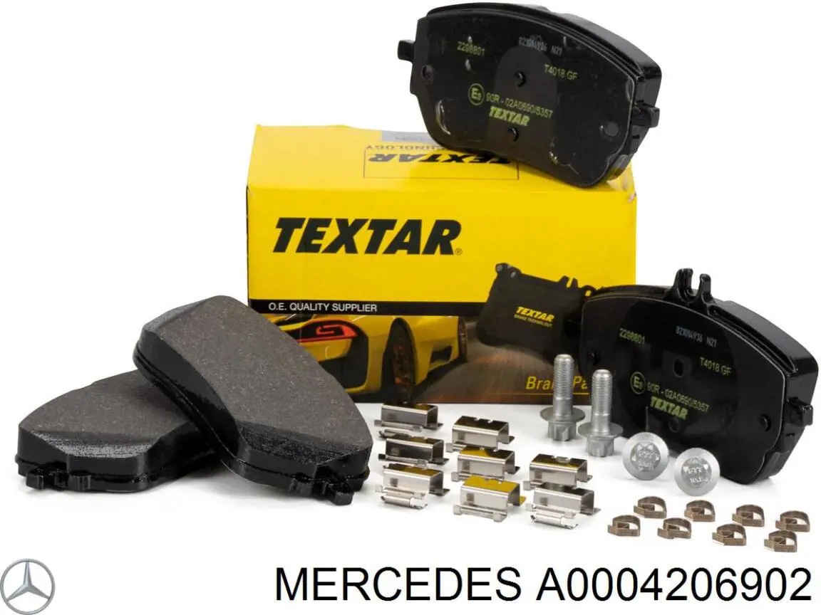 Klocki hamulcowe przednie tarczowe Mercedes A0004206902 cena, od 42,41 USD