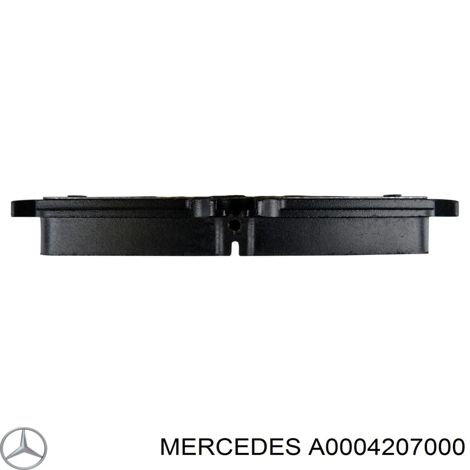 Do koszyka A0004207000 Mercedes Klocki hamulcowe przednie tarczowe