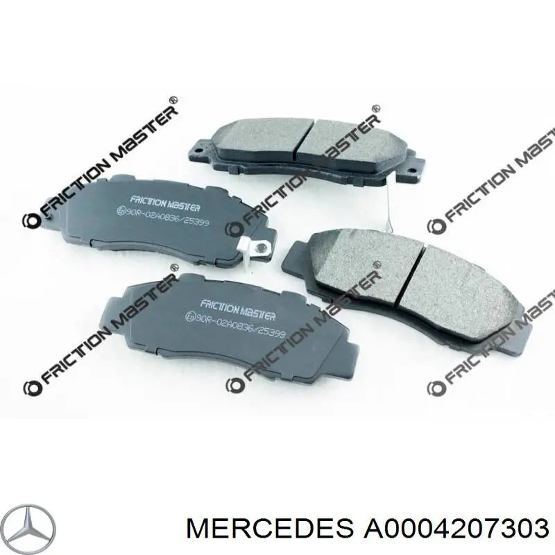 Okładziny (klocki) do hamulców tarczowych tylne Mercedes A0004207303 cena, od 56,40 USD