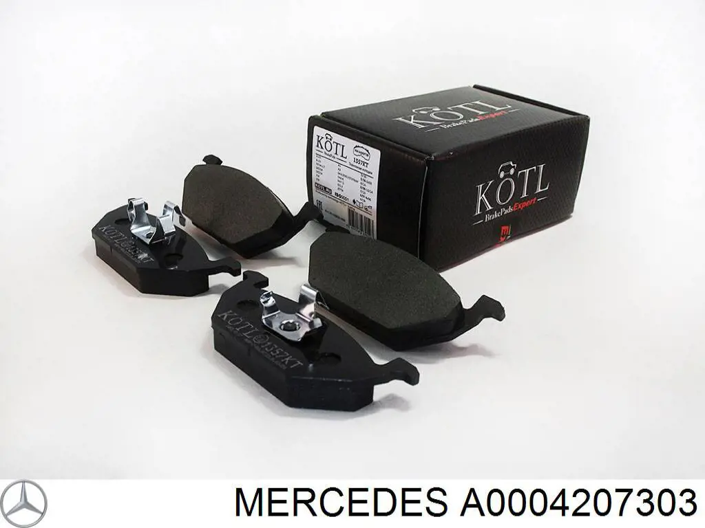 Okładziny (klocki) do hamulców tarczowych tylne Mercedes A0004207303 cena, od 56,40 USD