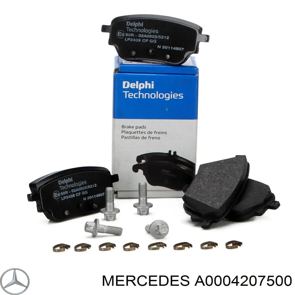 Okładziny (klocki) do hamulców tarczowych tylne Mercedes A0004207500 cena, od 28,67 USD