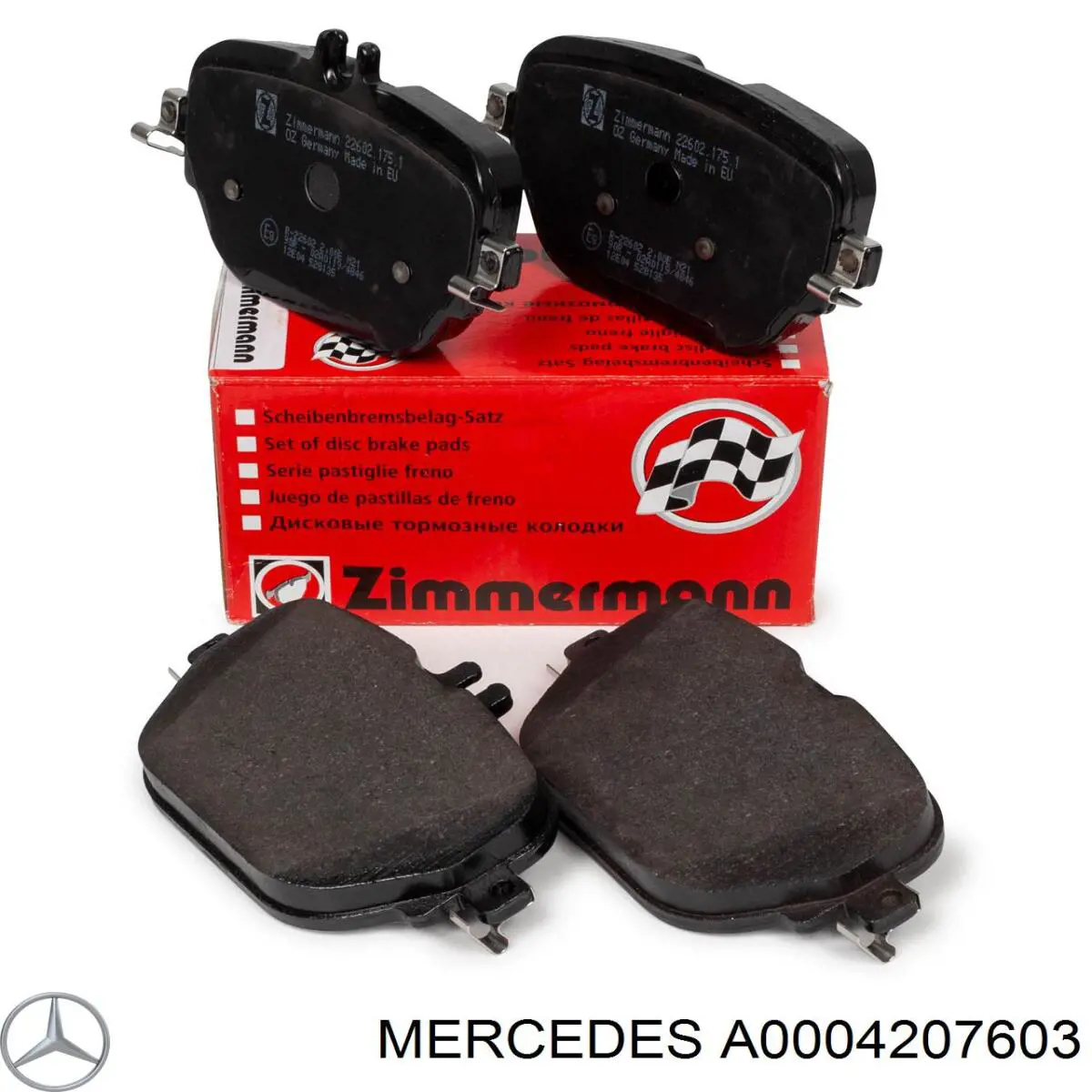 Okładziny (klocki) do hamulców tarczowych tylne Mercedes A0004207603 cena, od 65,47 USD