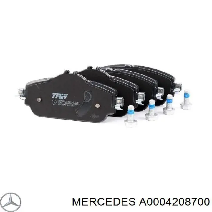 Klocki hamulcowe przednie tarczowe Mercedes A0004208700 cena, od 31,00 USD