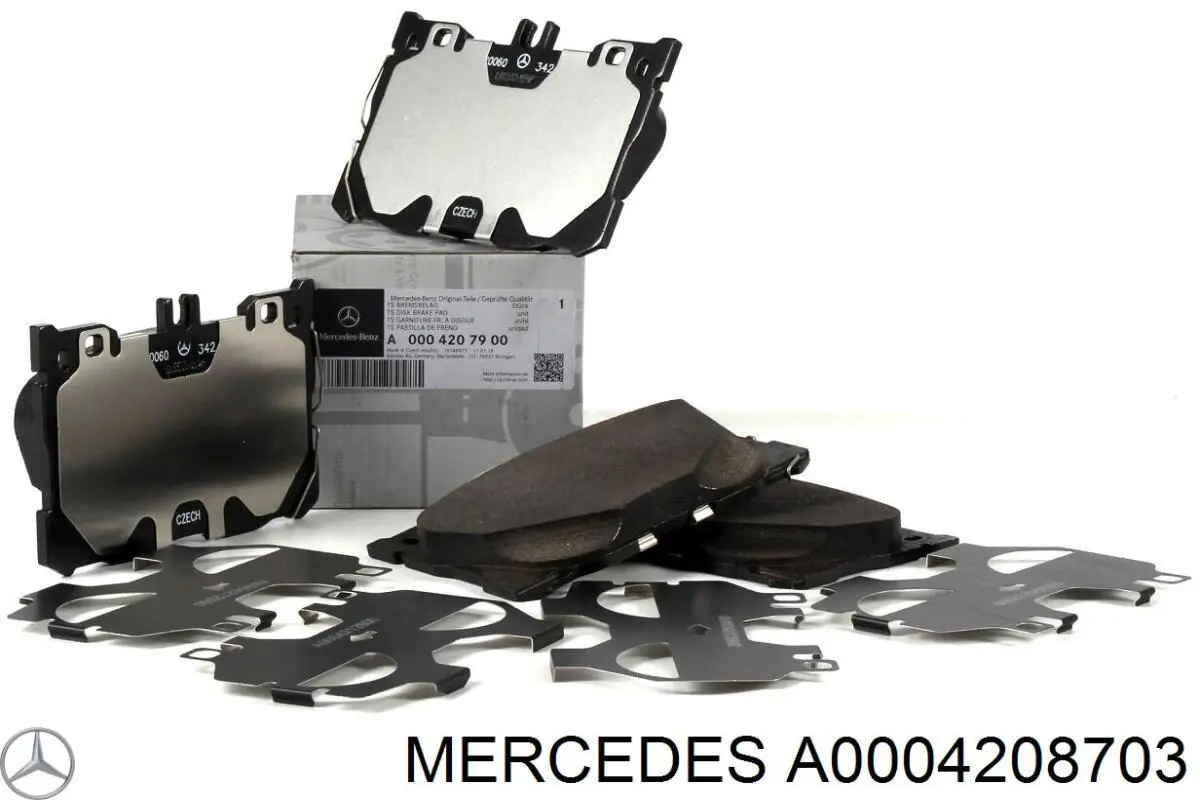 Okładziny (klocki) do hamulców tarczowych tylne Mercedes A0004208703 cena, od 34,37 USD