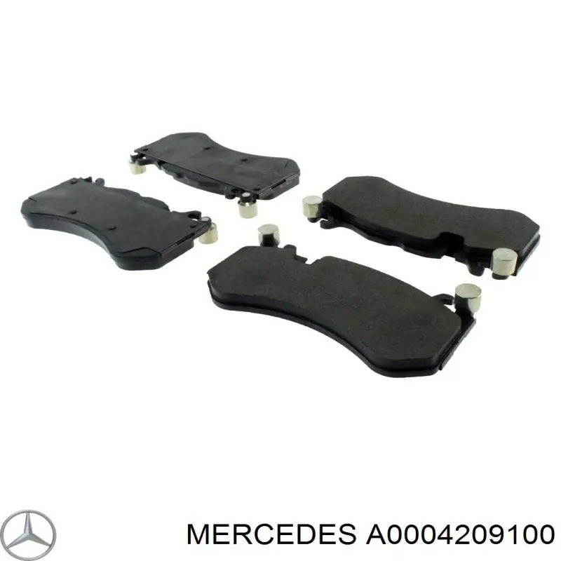Klocki hamulcowe przednie tarczowe Mercedes A0004209100 cena, od 110,41 USD