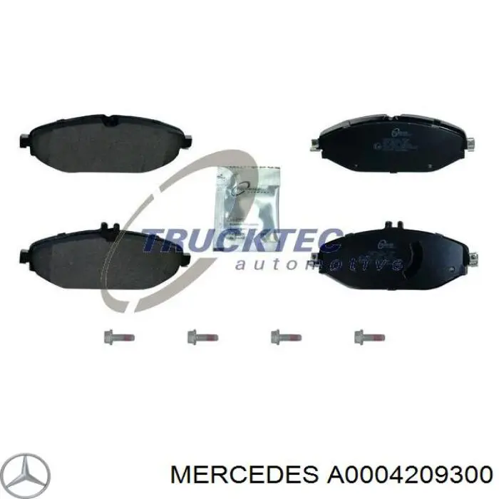 A0004209300 Mercedes Klocki hamulcowe przednie tarczowe