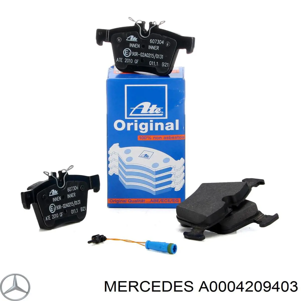 Okładziny (klocki) do hamulców tarczowych tylne Mercedes A0004209403 cena, od 26,80 USD