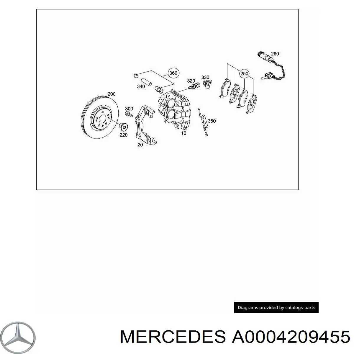 Do koszyka A0004209455 Mercedes Odpowietrznik zacisku hamulcowego przedniego