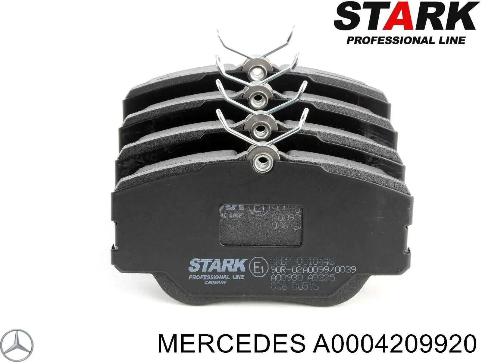 Klocki hamulcowe przednie tarczowe Mercedes A0004209920 cena, od 22,94 USD