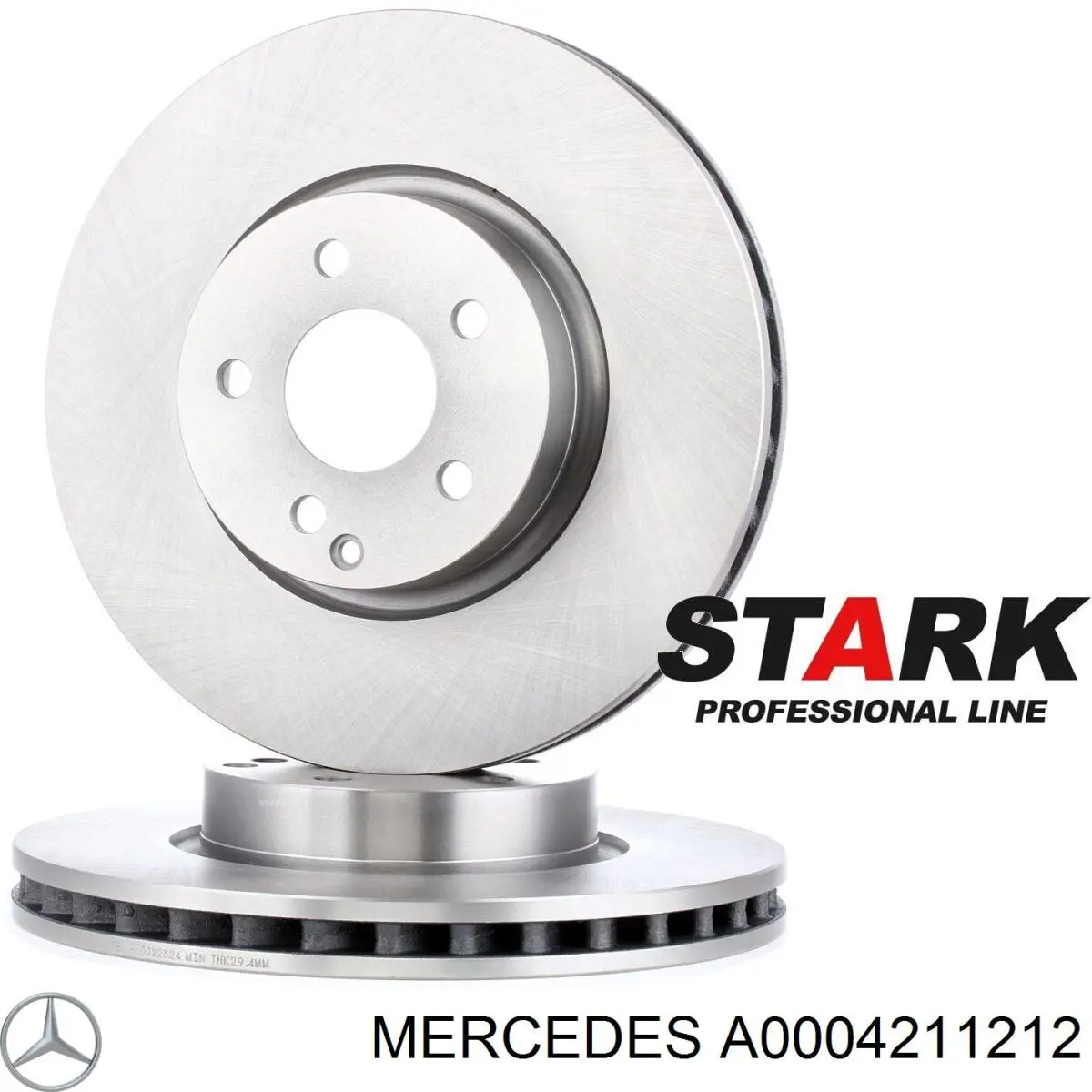 Tarcza hamulcowa przednia Mercedes A0004211212 cena, od 91,77 USD