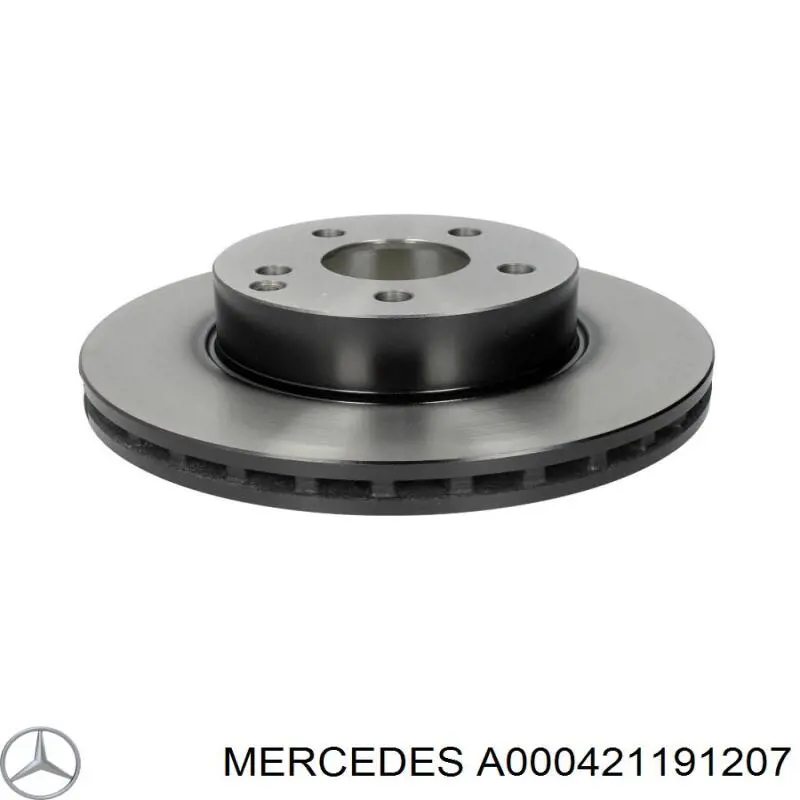 A000421191207 Mercedes Tarcza hamulcowa przednia
