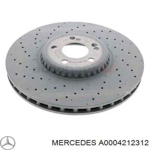 A0004212312 Mercedes tarcza hamulcowa przednia