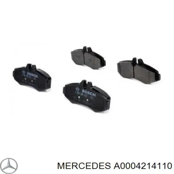 Klocki hamulcowe przednie tarczowe Mercedes A0004214110 cena, od 16,98 USD