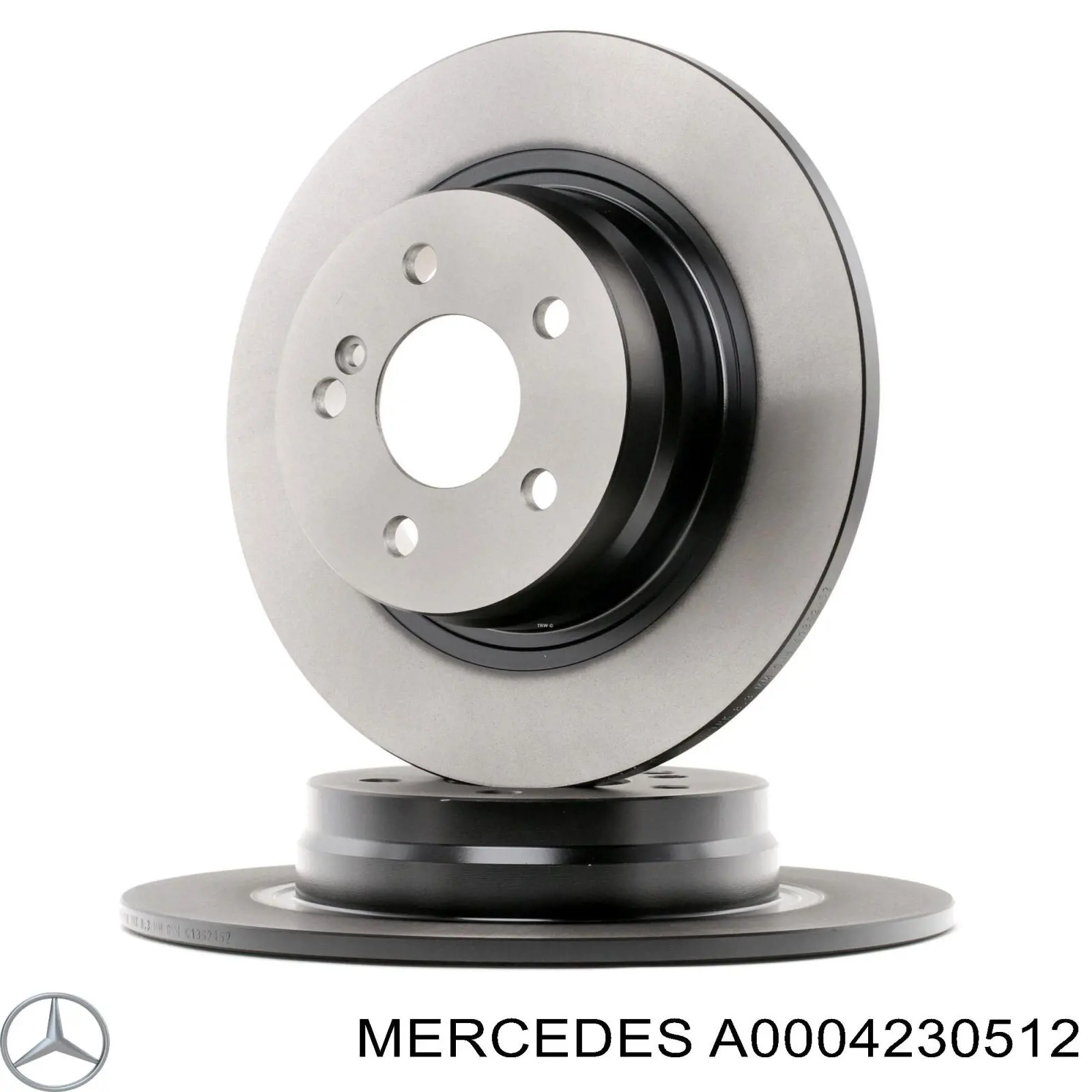 A0004230512 Mercedes Tarcza hamulcowa tylna