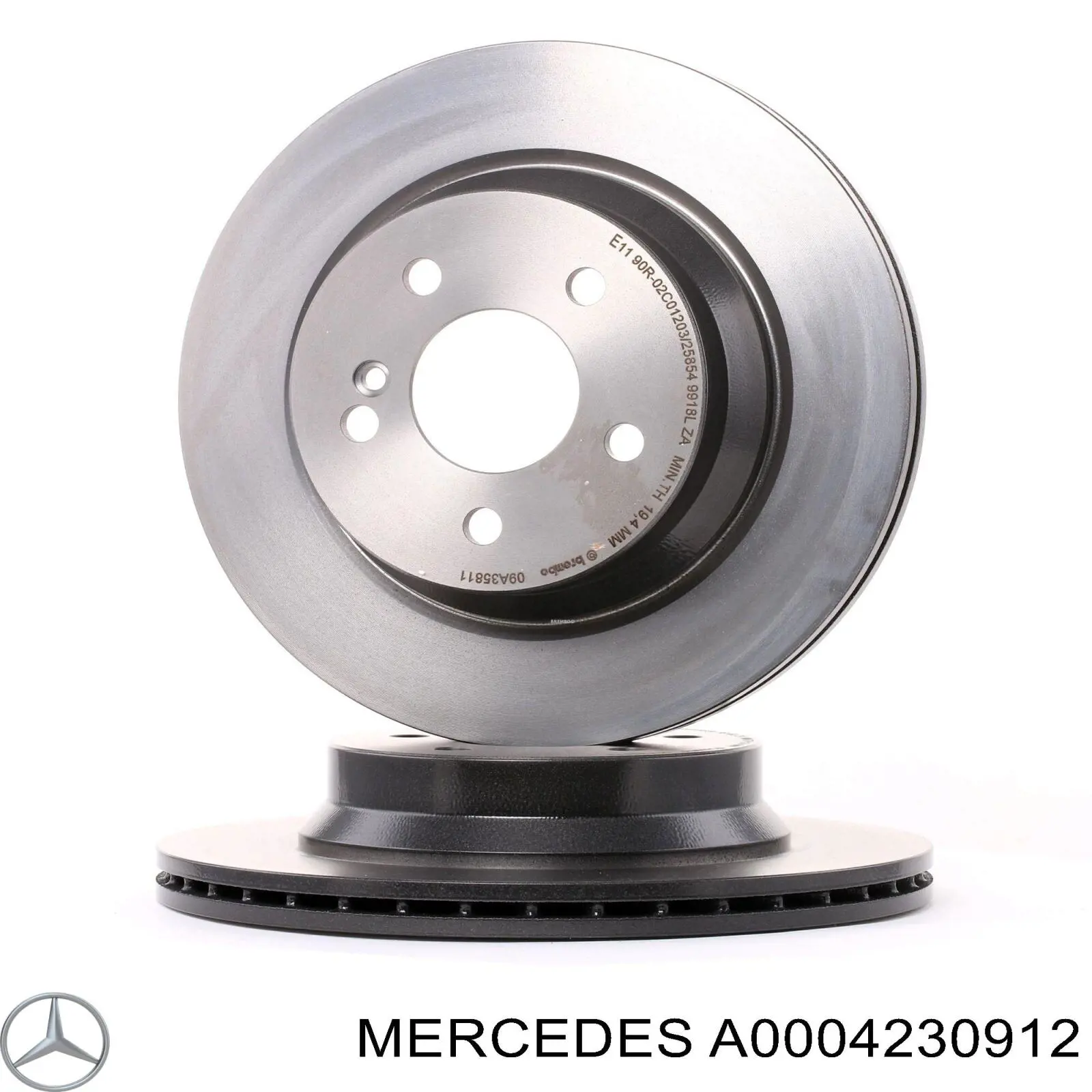 A0004230912 Mercedes tarcza hamulcowa tylna