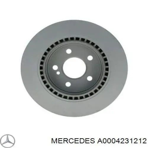 A0004231212 Mercedes Tarcza hamulcowa tylna