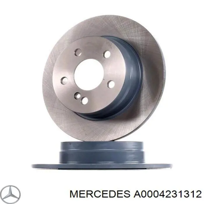 Do koszyka A0004231312 Mercedes Tarcza hamulcowa tylna