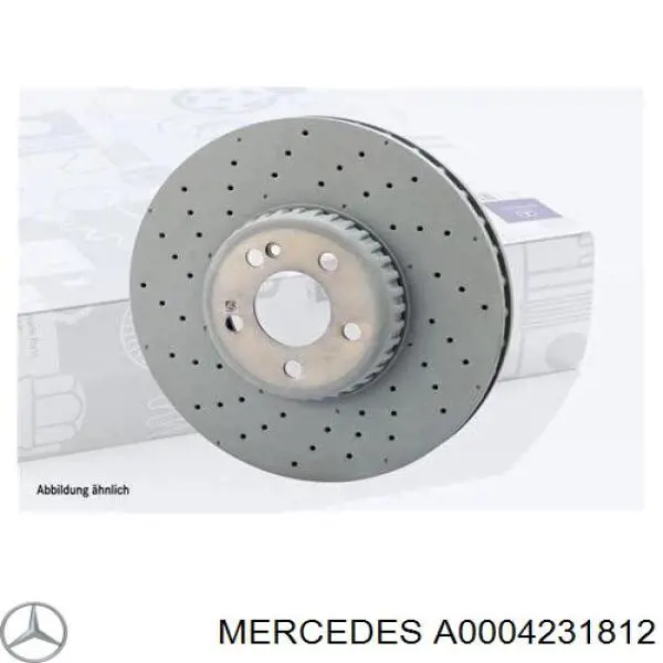 Do koszyka A000423181269 Mercedes Tarcza hamulcowa tylna