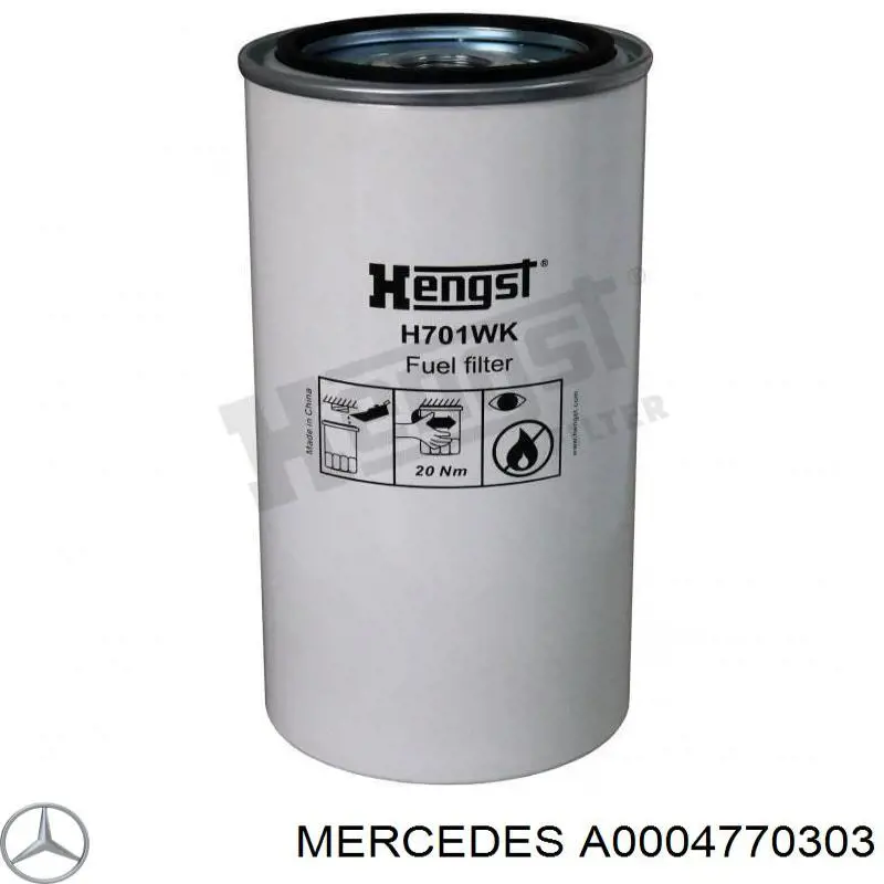 A0004770303 Mercedes filtr paliwa