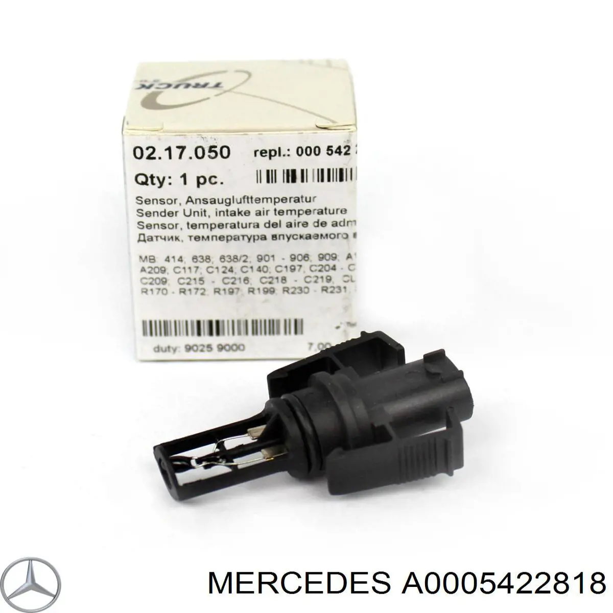 Czujnik temperatury powietrza wlotowego A0005422818 Mercedes