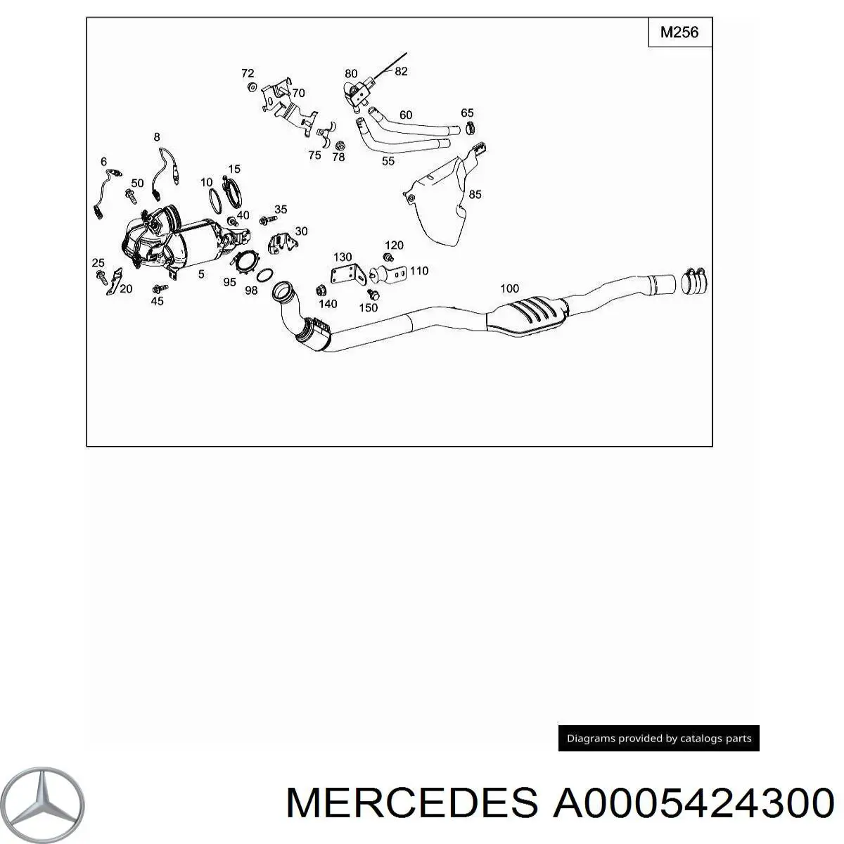 Sonda lambda, czujnik tlenu Mercedes A0005424300 cena, od 156,64 USD