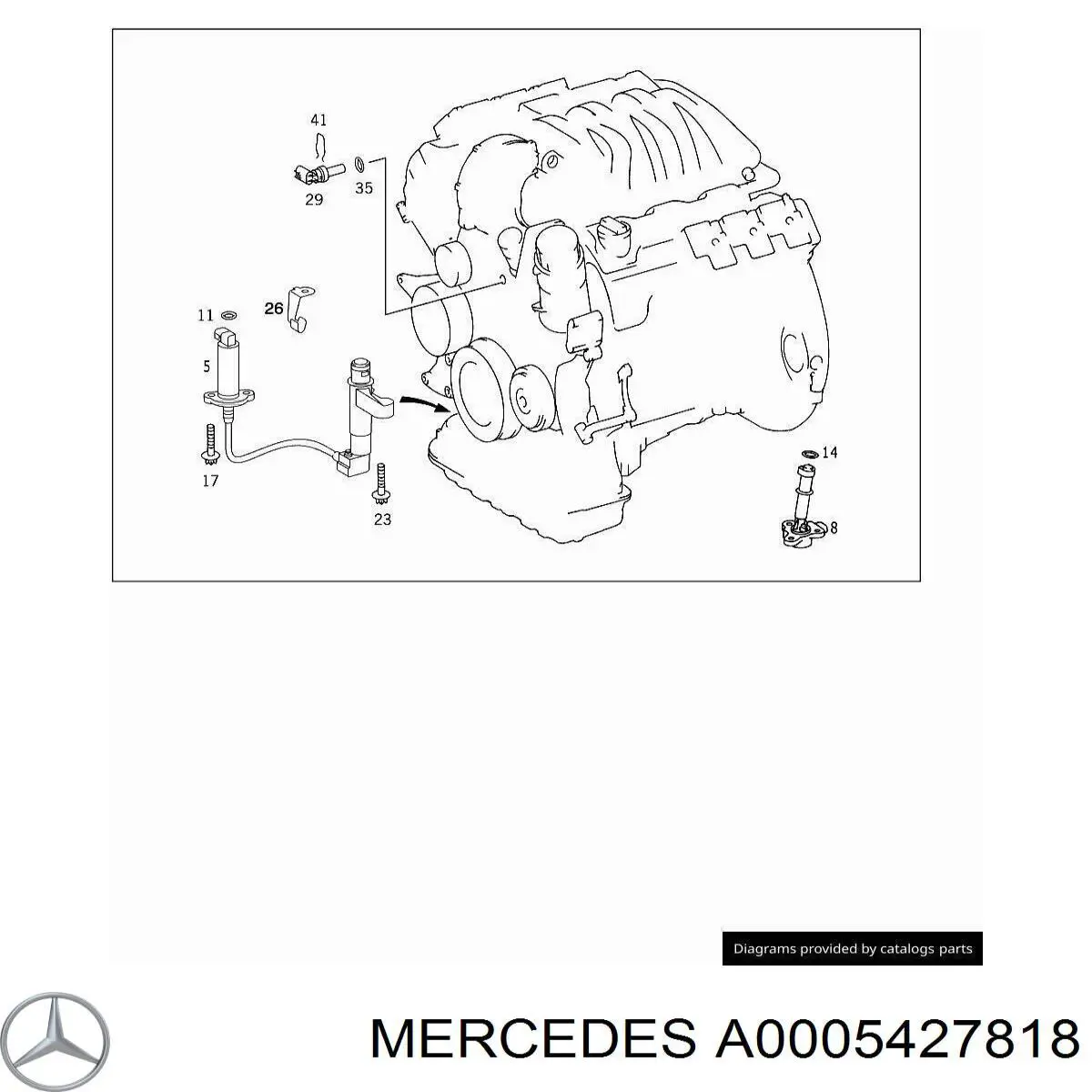 Czujnik poziomu oleju silnikowego A0061532728 Mercedes
