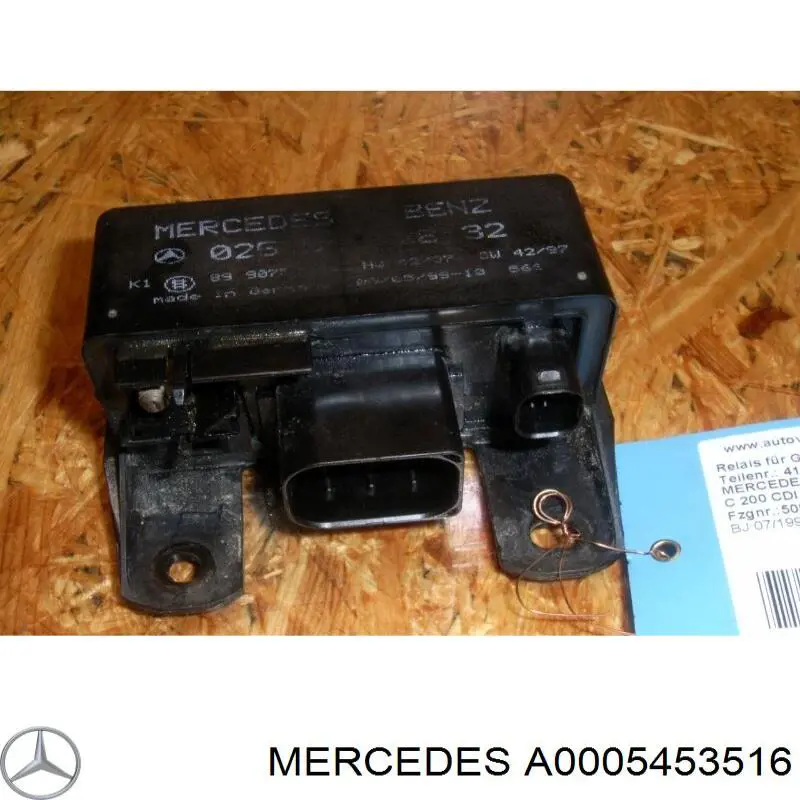Przekaźnik świec żarowych Mercedes A0005453516 cena, od 80,02 USD