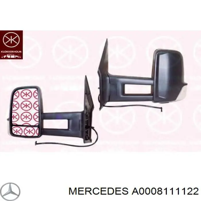 A0008111122 Mercedes Nakładka (pokrywa) lusterka wstecznego prawa