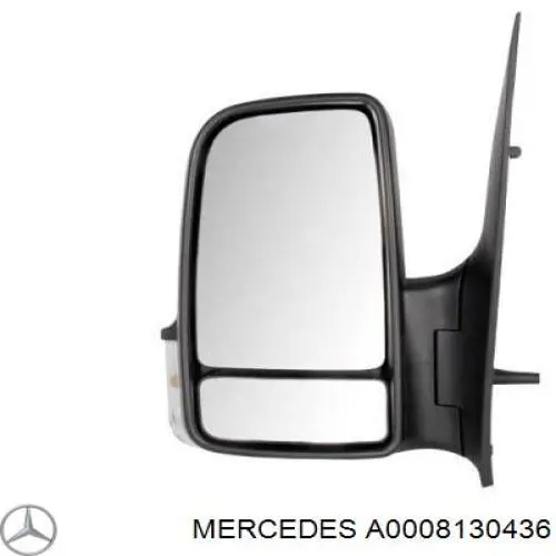 A0008130436 Mercedes nakładka wewnętrzna mocowania lusterka lewego