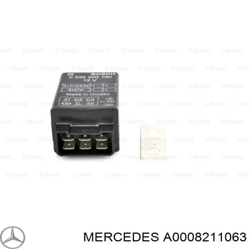 Przekaźnik kierunkowskazów Mercedes A0008211063 cena, od 37,23 USD