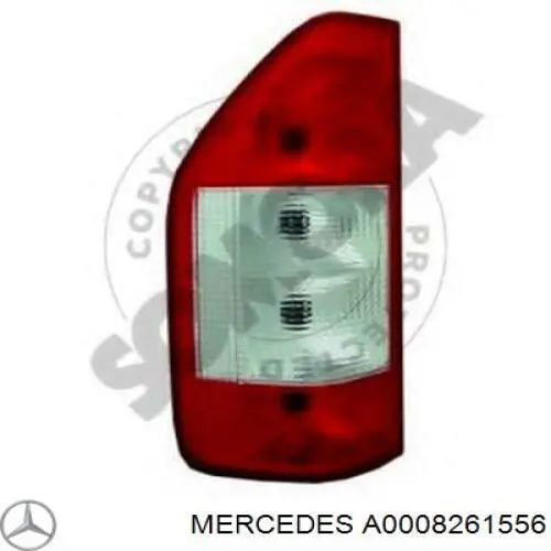 Lampa zespolona tylna lewa Mercedes A0008261556 cena, od 37,57 USD