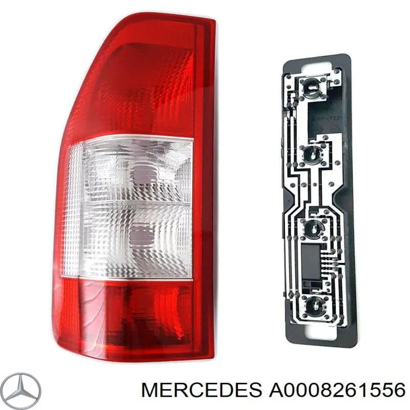 A0008261556 Mercedes Lampa zespolona tylna lewa