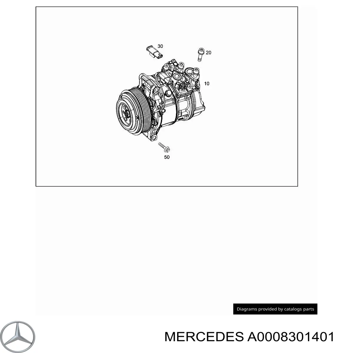 A0008301401 Mercedes Sprężarka klimatyzacji