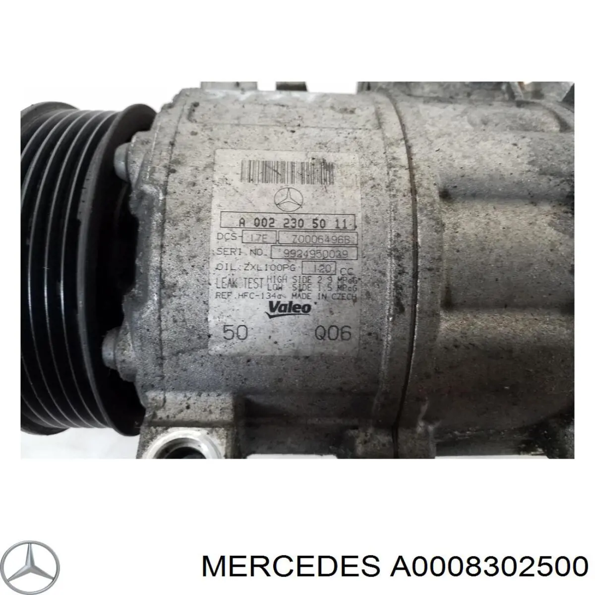 Sprężarka klimatyzacji Mercedes A0008302500 cena, od 370,66 USD