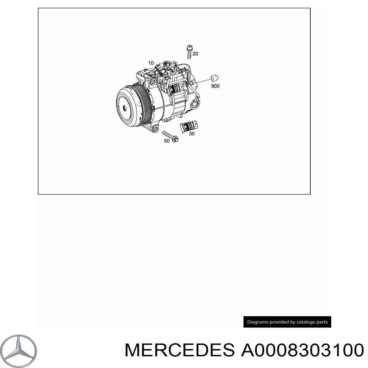 A0008303100 Mercedes Sprężarka klimatyzacji