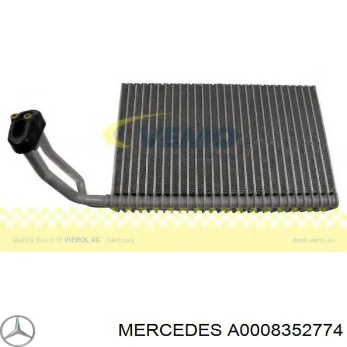 Parownik klimatyzacji Mercedes A0008352774 cena, od 107,43 USD