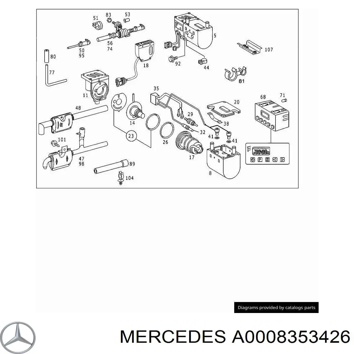 Świeca żarowa Mercedes A0008353426 cena, od 9,13 USD