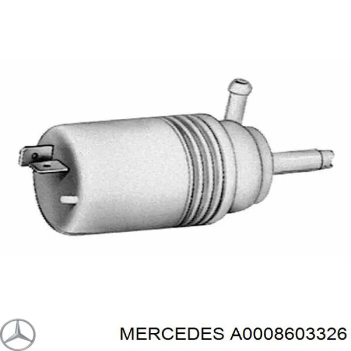 Do koszyka A0008603326 Mercedes Pompka spryskiwacza szyby przedniej