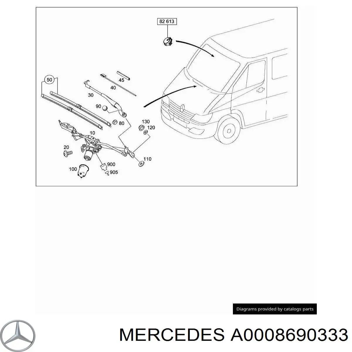 Uchwyt wylotu spryskiwacza reflektora Mercedes A0008690333 cena, od 14,85 USD