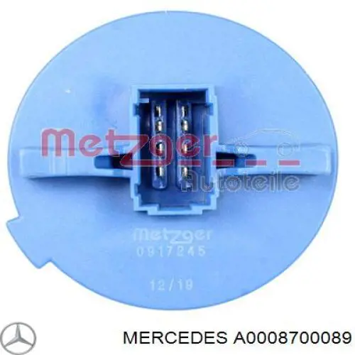 Do koszyka A0008700089 Mercedes Rezystor wentylatora nagrzewnicy (ogrzewacza kabiny)