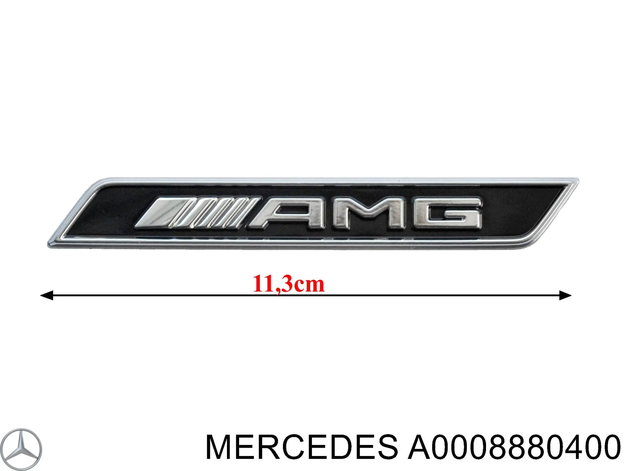 A0008880400 Mercedes Emblemat na atrapę chłodnicy