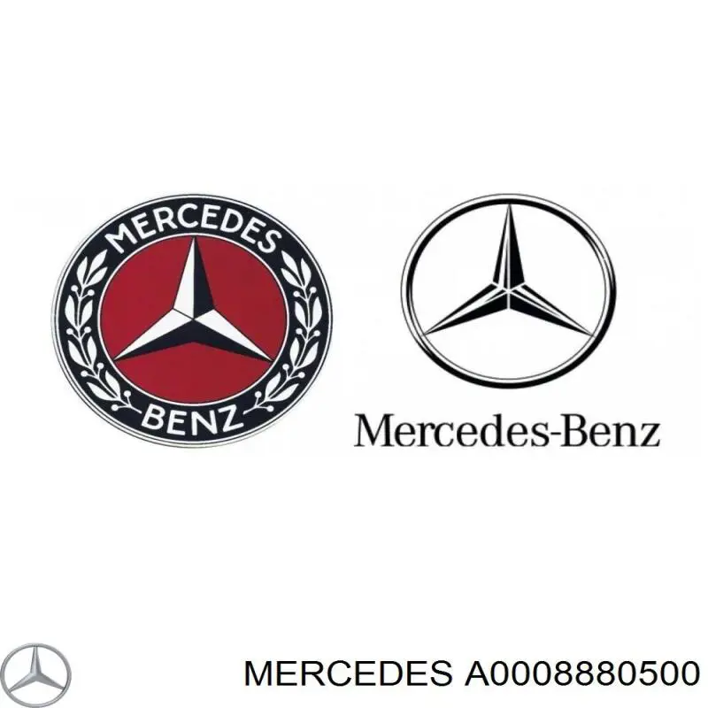 Emblemat na atrapę chłodnicy Mercedes A0008880500 cena, od 310,30 USD