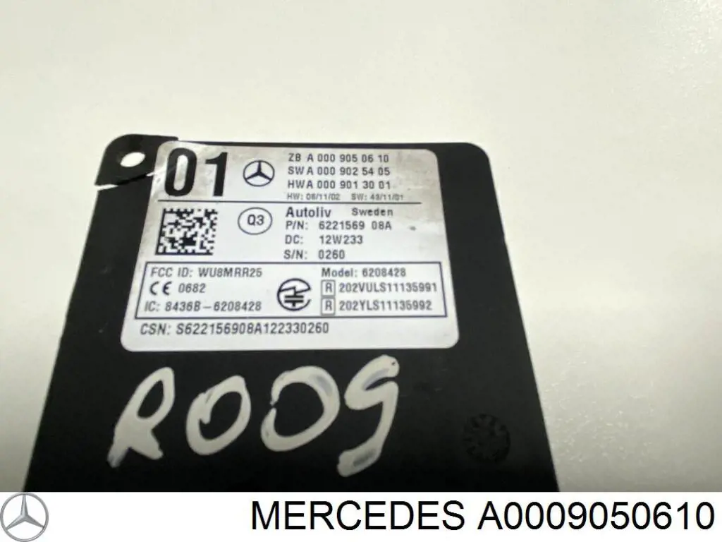 Czujnik kontroli martwej strefy tylny (martwego polam martwego punktu) Mercedes A0009050610 cena, od 1010,89 USD