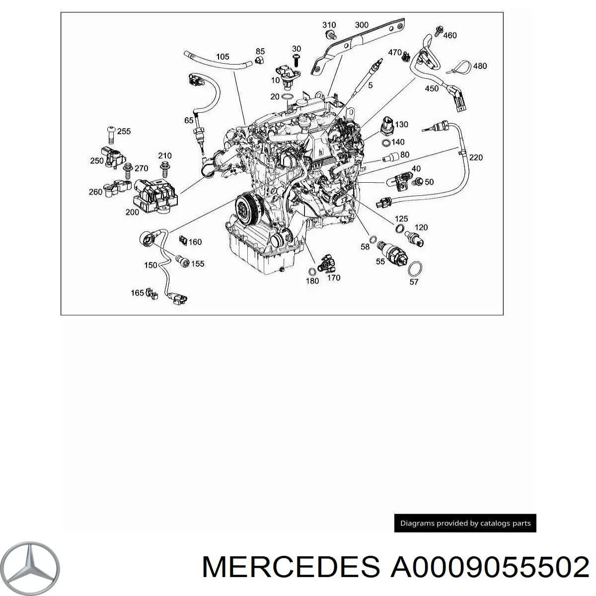 Czujnik temperatury spalin, przed turbiną Mercedes A0009055502 cena, od 25,93 USD