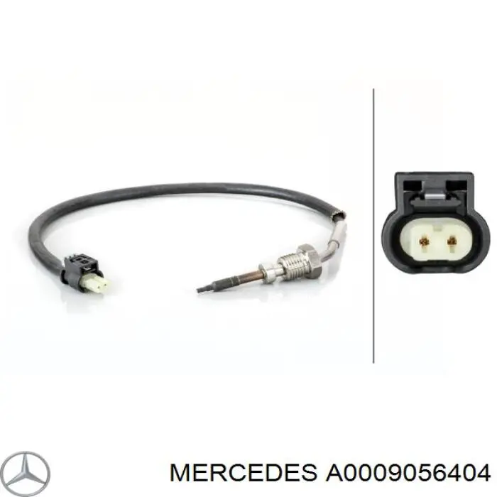 Czujnik temperatury spalin, przed turbiną Mercedes A0009056404 cena, od 65,55 USD