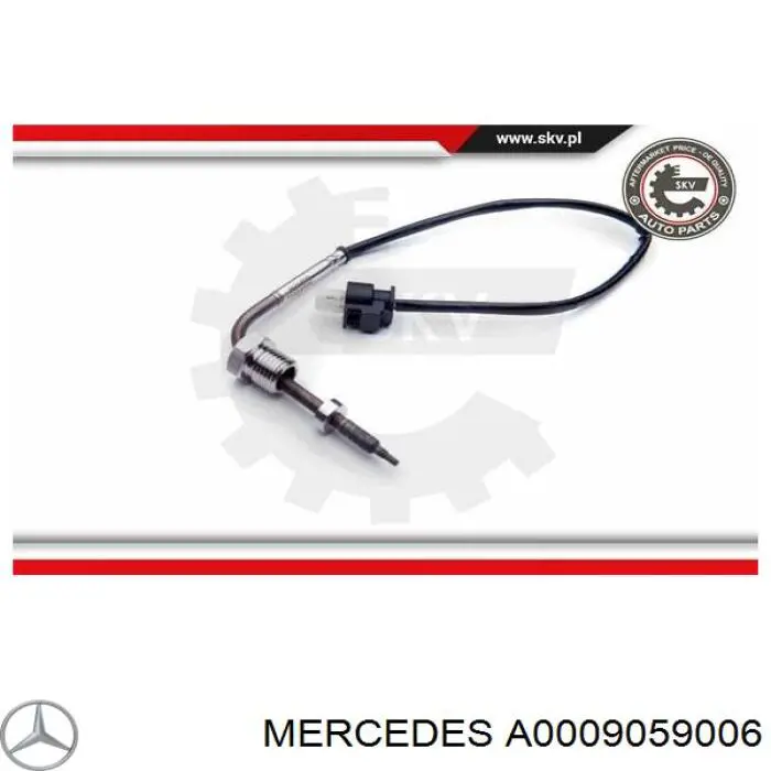 Czujnik temperatury spalin, przed turbiną Mercedes A0009059006 cena, od 80,80 USD