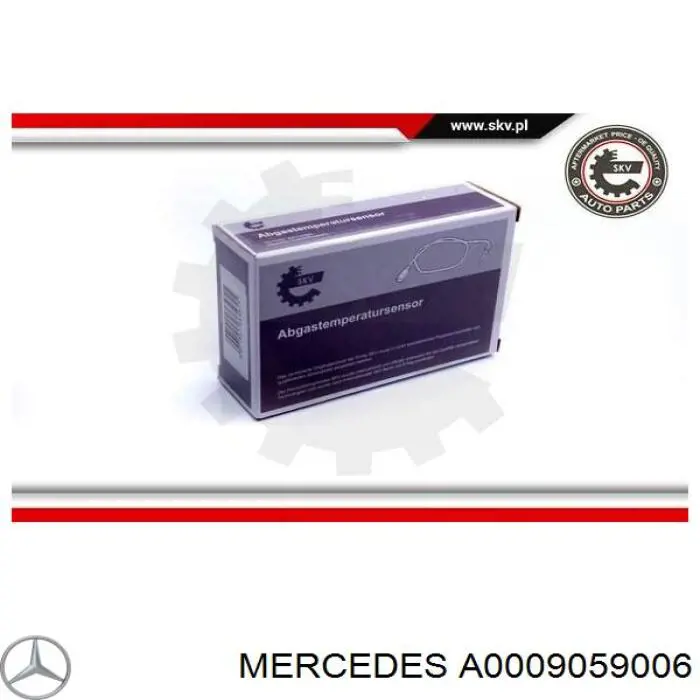 Do koszyka A0009059006 Mercedes Czujnik temperatury spalin, przed turbiną