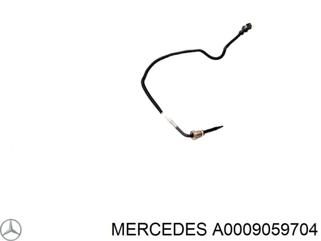 Do koszyka A0009059704 Mercedes Czujnik temperatury spalin, przed filtrem cząstek stałych