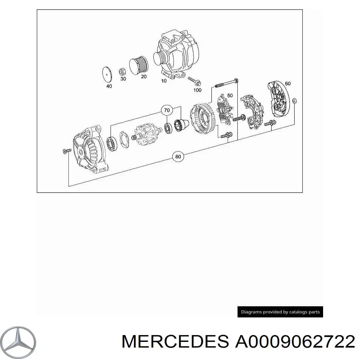 A000906272280 Mercedes alternator